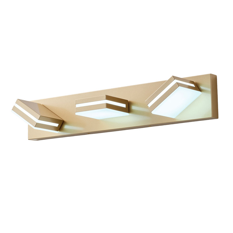 Betio 3-Light Dimmable Iron Wall Light, Gold