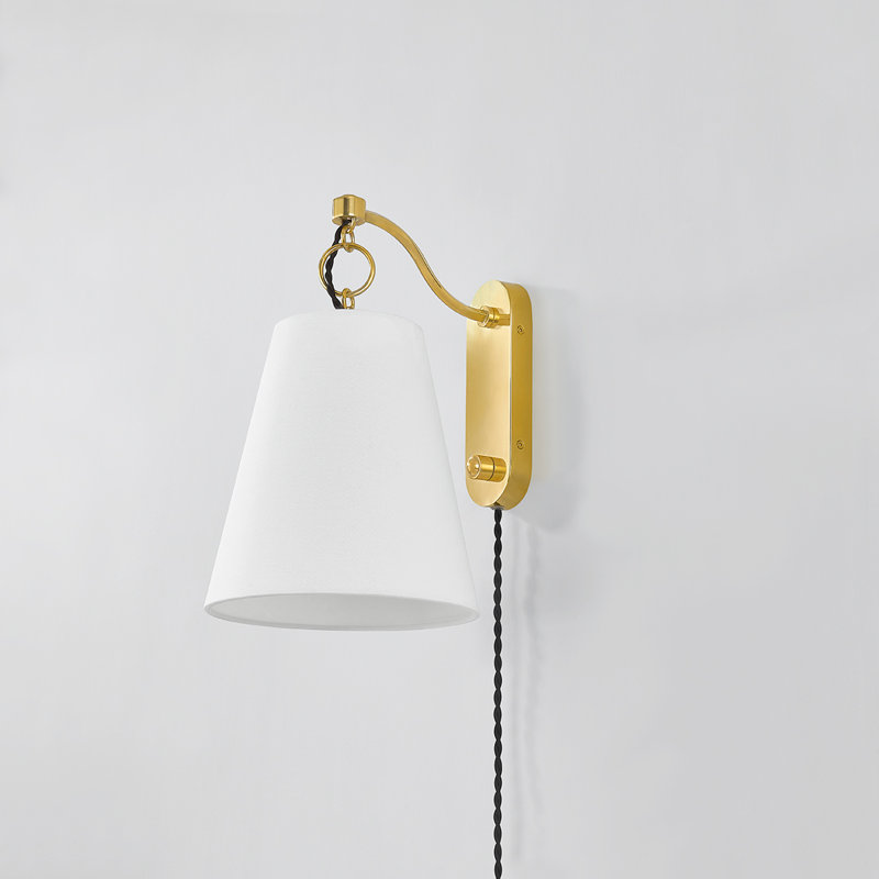 Joan 1 Light Plug-in Plug-in Sconce