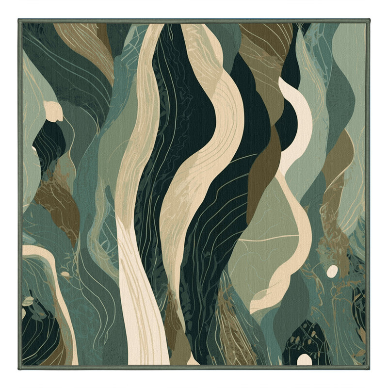 Sunlit Ripples Rug, Square 5'