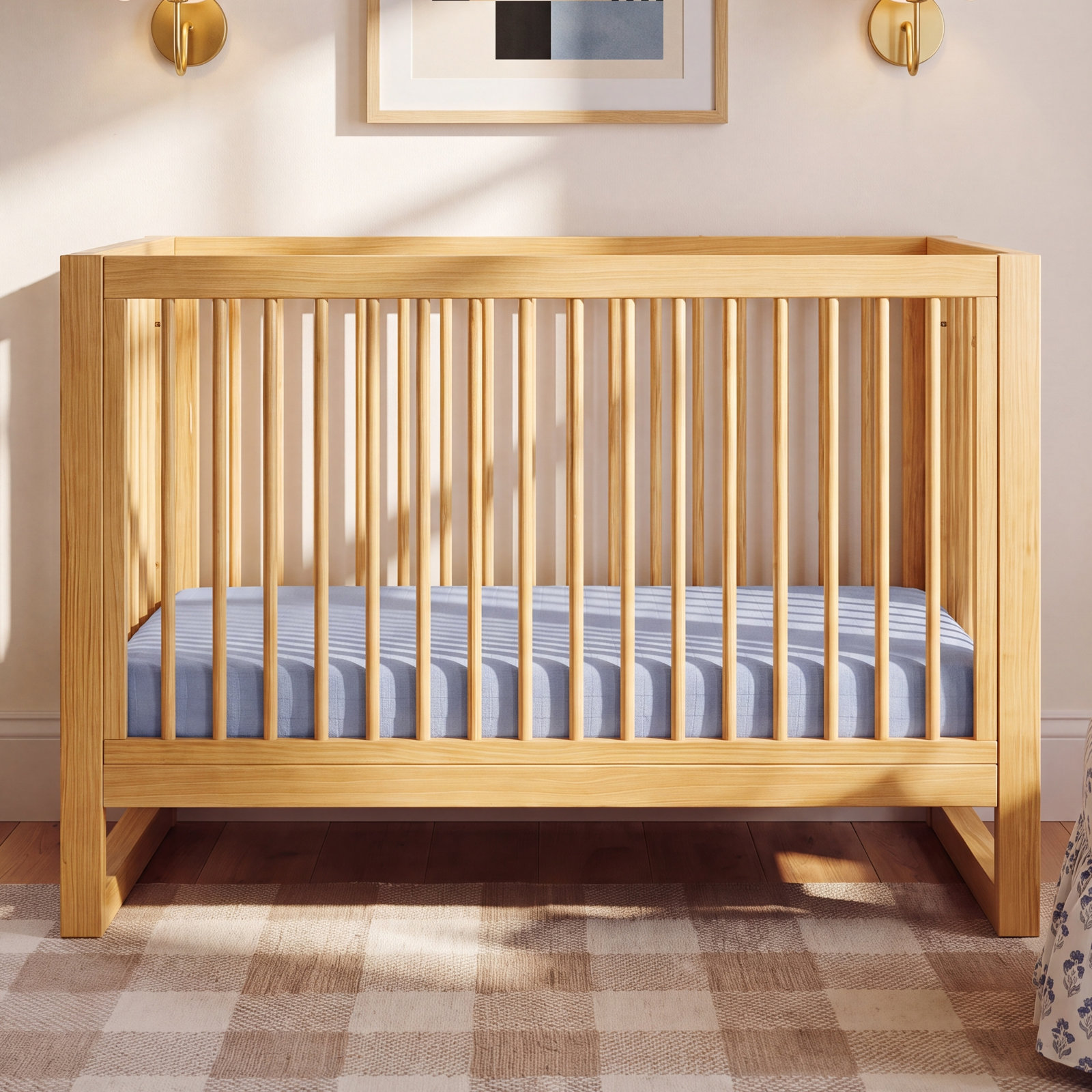 Dewdrop Muslin Mini Crib Sheet