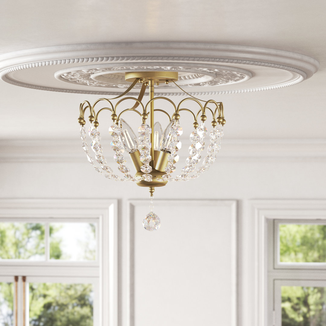 Kraemer Semi Flush Mount Willa Arlo™ Interiors