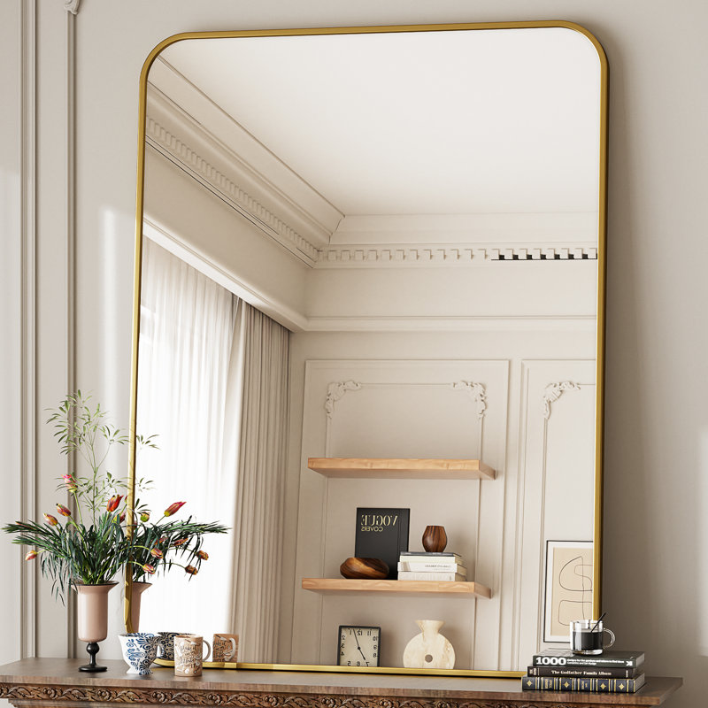 Miroir de salle de bain mural, 30 po x 40 po, Doré