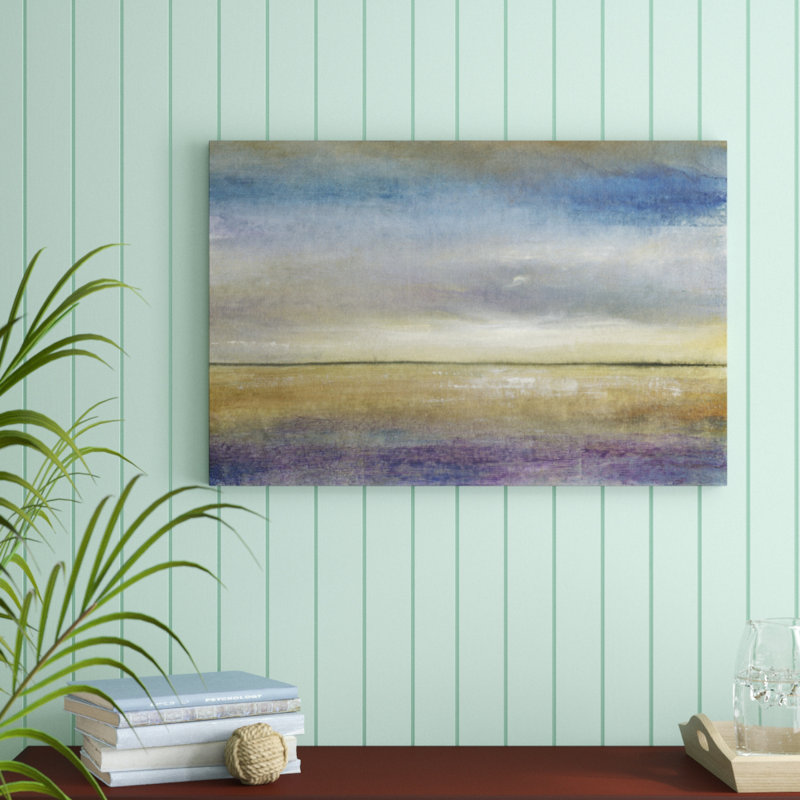 «Evening Calm II», peinture sur toile, H 24 po x l 36 po