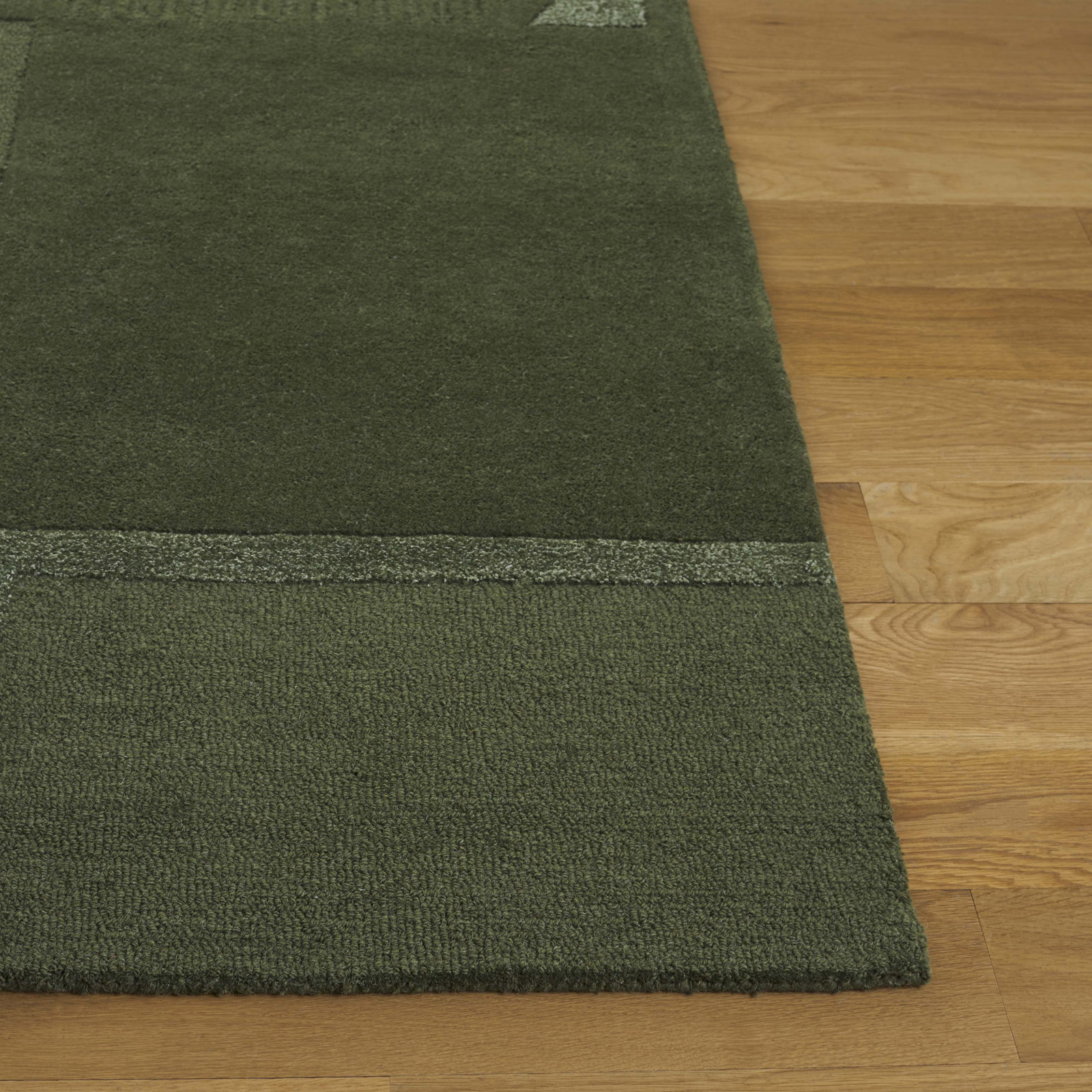Mesmer Hand-Tufted Geometric Wool Rug, Rectangle 2' x 3'