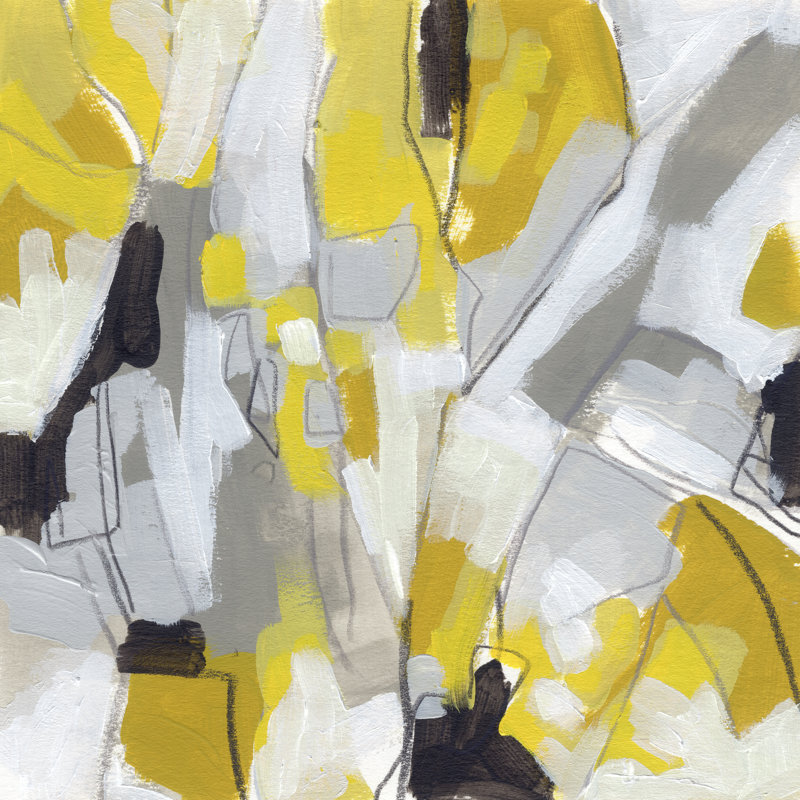 Citron Confetti III by June Erica Vess - Wrapped Canvas Square Painting, 51cm H x 51cm W