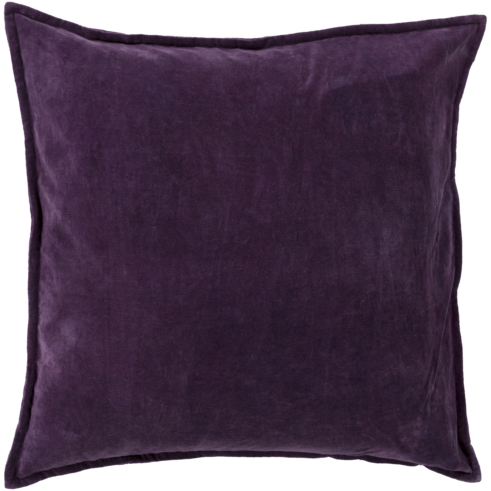 Edgar Pillow Cover, Dark Purple, Pillow Cover Only - No Insert, Square 20"