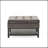 Sophisticated Square Ottoman With Storage And Bottom Rack, A Stylish And Functional Addition To Any Room