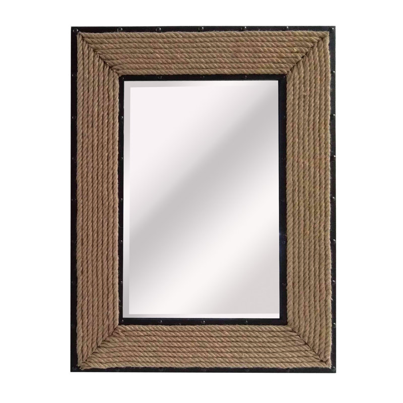Gwen Wood Flat Wall Mirror