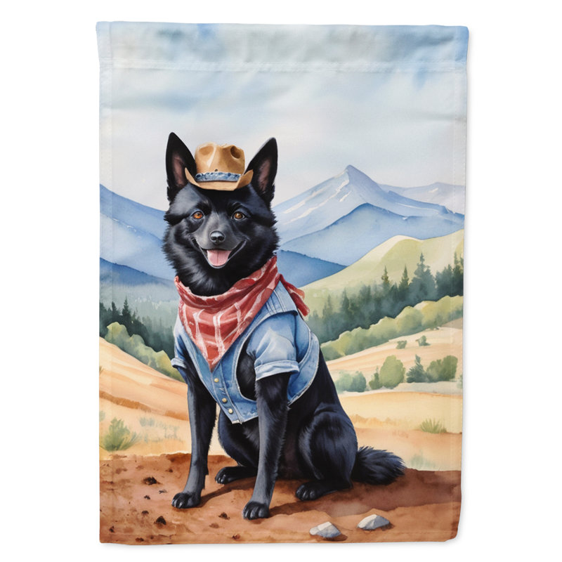Drapeau Cowboy Welcome Garden, Schipperke