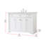 Ensemble de meuble-lavabo simple 48 po Clarence-2036724347