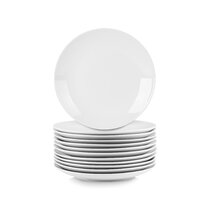 Restaurant Value, Stoneware Coupe Shape Plate 12.25, Bright White, Case of  12