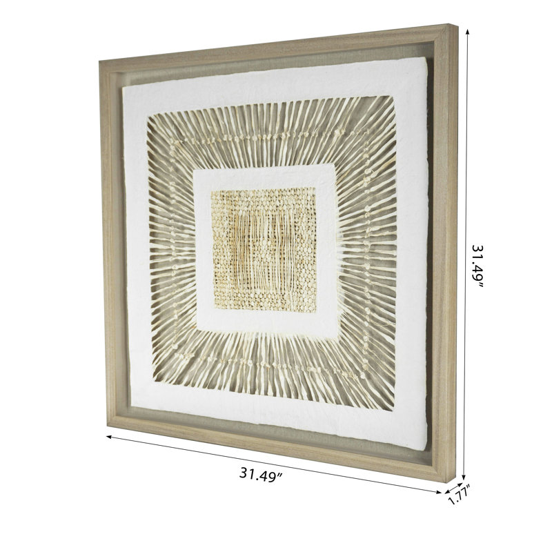 Handmade Boho Abstract Wall Decor on Paper