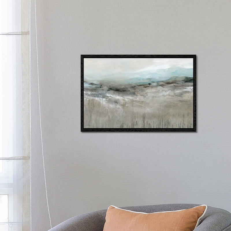Distant Foothills by Carol Robinson - Painting on Canvas, 66.04 cm H x 45.72 cm W, Black Framed
