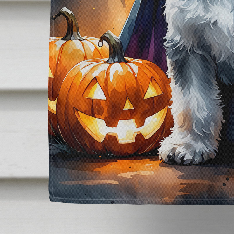 Drapeau de chiot Halloween House, Schnauzer