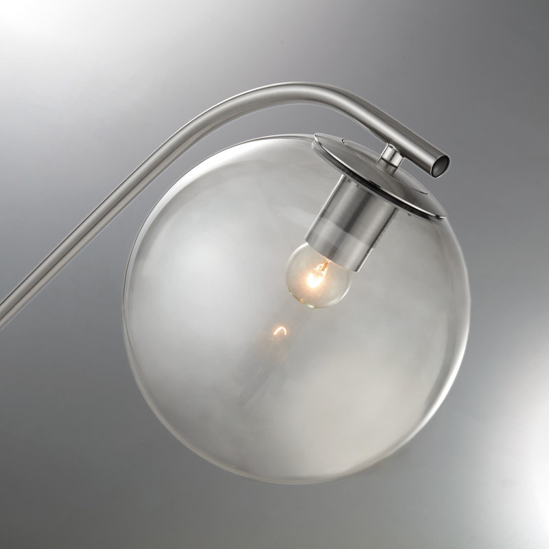 Nikias 61'' Novelty Floor Lamp, Brushed Nickel
