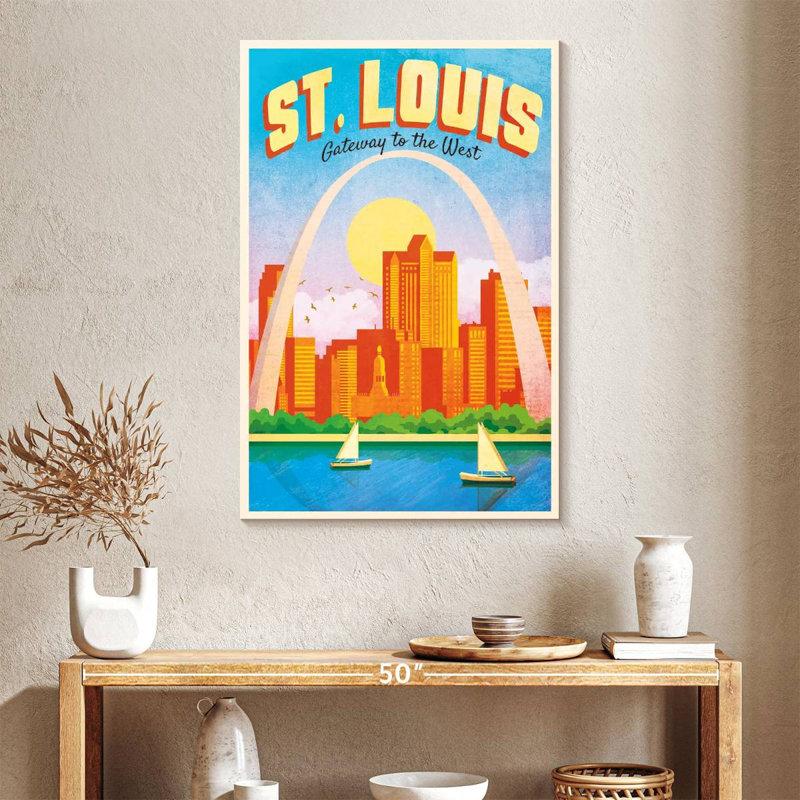 Affiche St. Louis Gateway, H 39 po x l 26 po