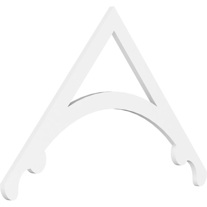 Pignon en PVC de qualité architecturale Legacy, H 28 po x l 48 po x P 1 po, 14 / 12