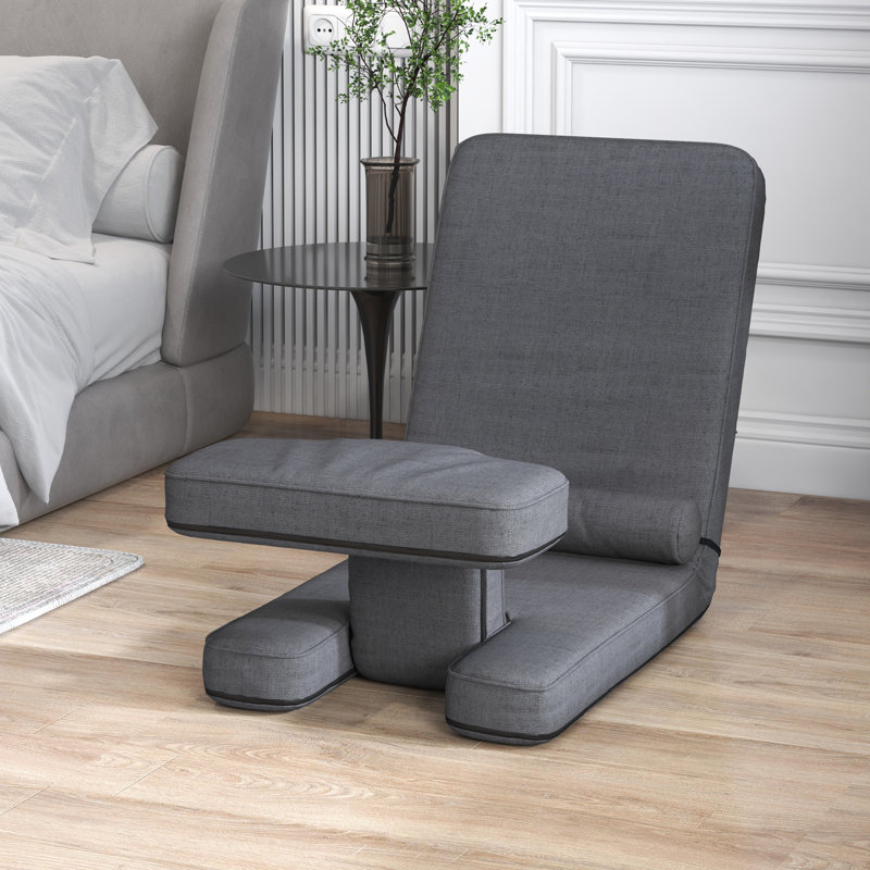 Petit canapé-lit à dossier réglable avec canapé-lit moderne pour salon / petit appartement, Gris