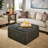 Bleona Faux Leather Ottoman