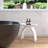 Freestanding Seat Solid Surface Shower Stool-125360676