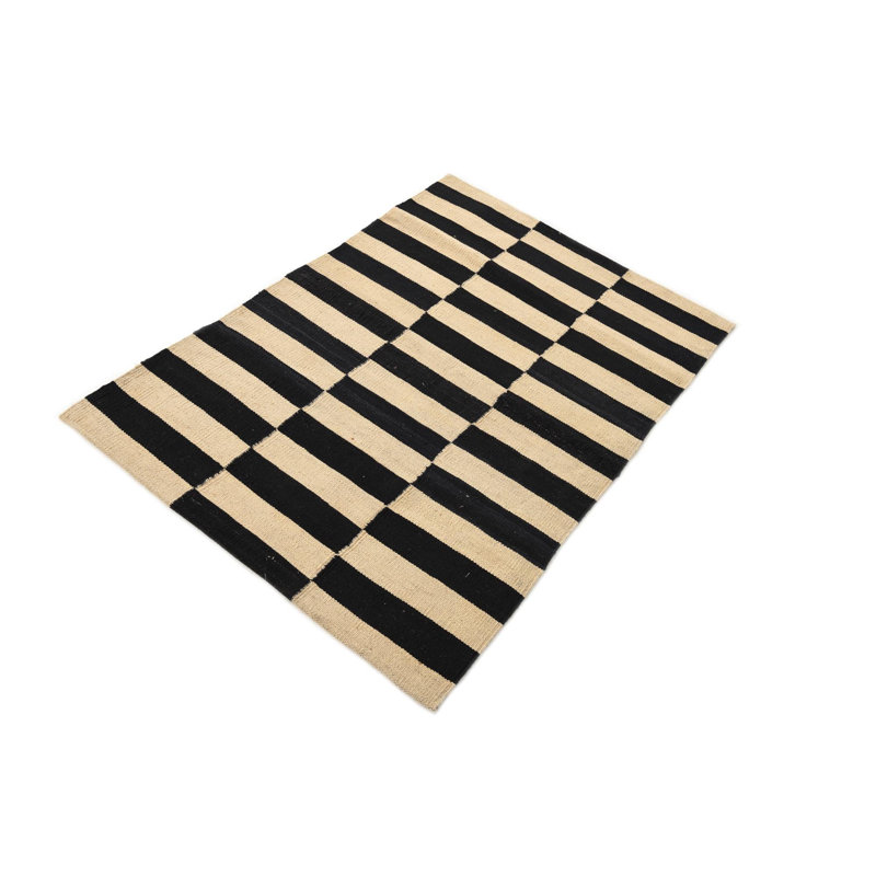 Tapis noir et blanc Ohlson