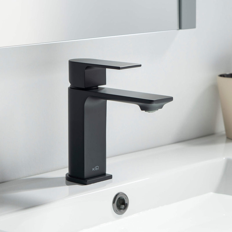 Mirage Single-handle Bathroom Faucet, Matte Black, No accessories included