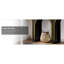 Table console 47 po moderne noire pour vestibule et derrière - Table de couloir étroite avec base arquée