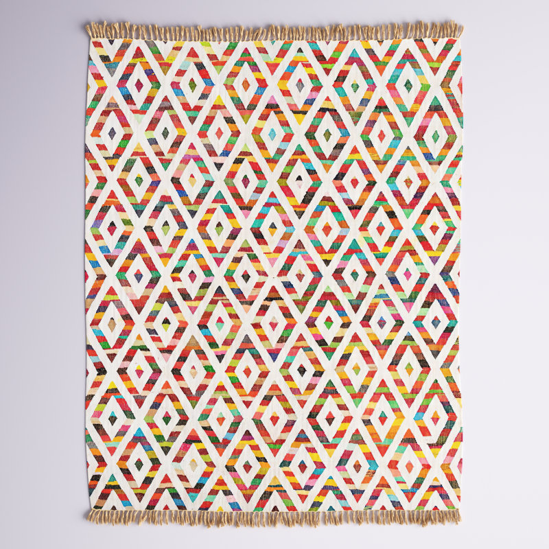 Montclair Cotton Chevron Indoor Rug, Rectangle 9' x 12'