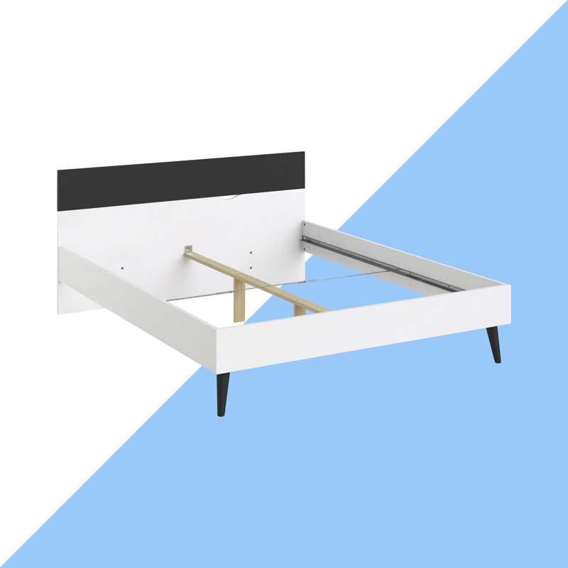Myrasol Bed, White/Black, Super King (6')