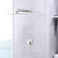 Robinet de douche mural en nickel brossé - laiton, valve incluse