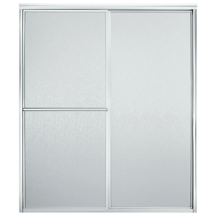 Deluxe 70'' H Bypass Framed Shower Door with Glass