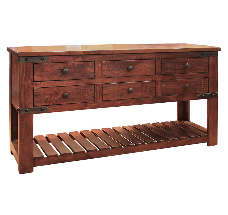 Table de canapé avec 6 tiroirs Dobby