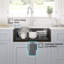 Évier de cuisine simple en argile réfractaire 33 po Pure Black