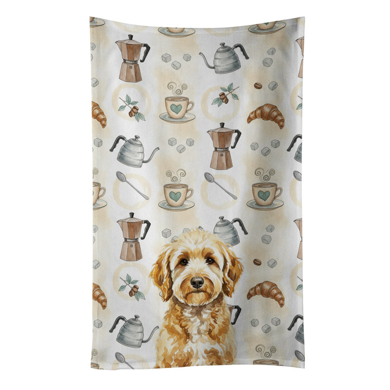 Serviette de cuisine Coffee Bar, Goldendoodle