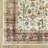 Silas Vintage Bordered Traditional Ivory/Red Washable Area Rug Mat-308640876