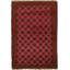 One-of-a-Kind 3'6" X 5'3" 1980s Wool Area Rug in Red