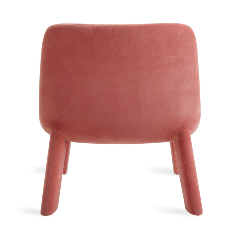 Neat Upholstered Accent Chair, Ablin Orange Velvet