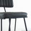 Tabourets de bar avec revêtement en similicuir et structure en métal, ensemble de 2-70852466