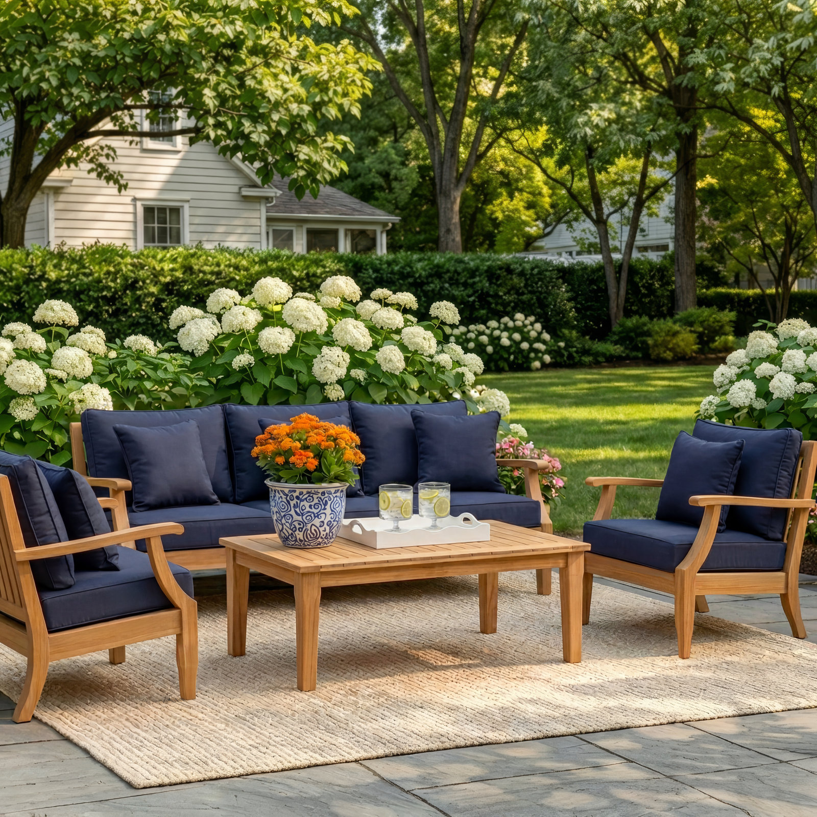 Clairmont 7-person Seating Group, Navy