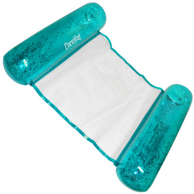 CocoNut Float: chaise longue hamac scintillant - 49 pi x 30 po gonflable, selle d'exercice et fauteuil de relaxation