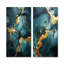 Or et vert, marbre abstrait IV, ensemble de 2 reproductions d'art sur toile-1115264234-1115264235