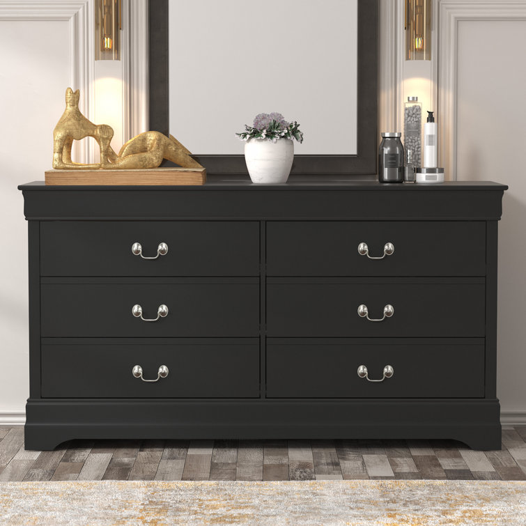 Coaster Louis Philippe Traditional 6-Drawer Wood Dresser in