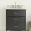 Ensemble de meuble-lavabo simple 30 po avec plateau en marbre de Carrare Marilena-88582644