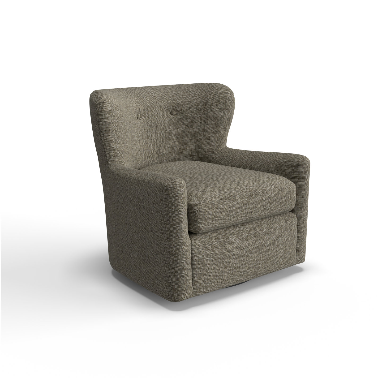 Bendigo Upholstered Wingback Chair, Slate Performance Weave