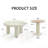 Circular  Coffee Table Set Easy Assembly For Living Room