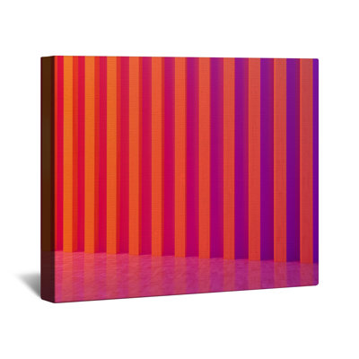 Orange Purple Striped Background Canvas Gallery Wrap in Many Sizes