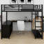 Full Loft Bed with Built-In Ladder