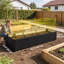 Jardin surélevé galvanisé 8 x 2,6 x 1,5 pi, fond ouvert, noir
