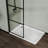 34" Shower Screen Door Walk-In Wet-Room, Black, 3-Panel Style