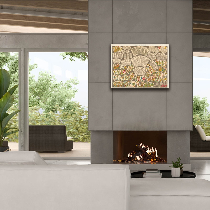 «Play Cartes» par Wild Apple Portfolio, art mural sur toile, H 26 po x l 34 po